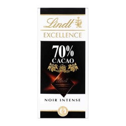 LINDT Chocolat noir Excellence 70% cacao - 100g